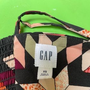 GAP Sundress Black with Abstract Print Sz XS